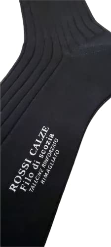 ROSSI 6 Calza corta uomo sanitaria 100% filo scozia elastico relax art. 2000 - Cassaniti