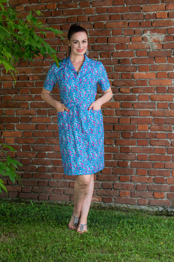 AERTRE Grembiule Copriabito Donna Lungo Mezza Manica Art. Nizza