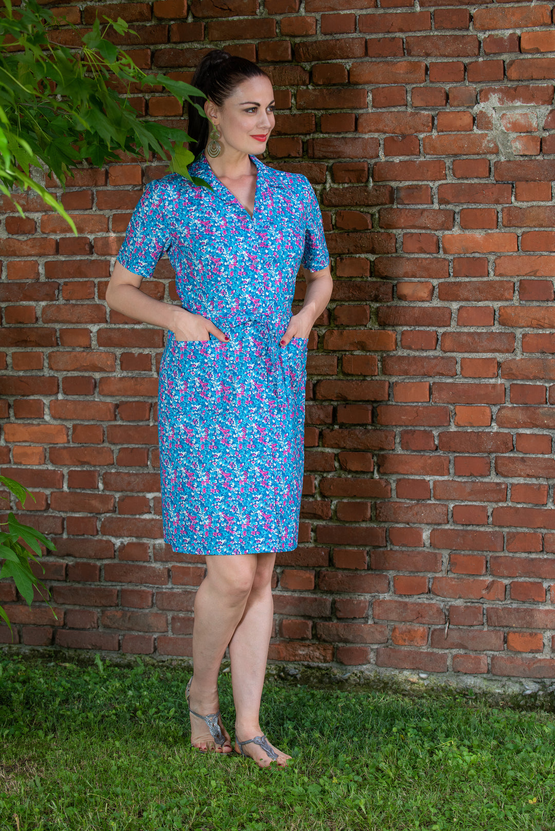 AERTRE Grembiule Copriabito Donna Lungo Mezza Manica Art. Nizza