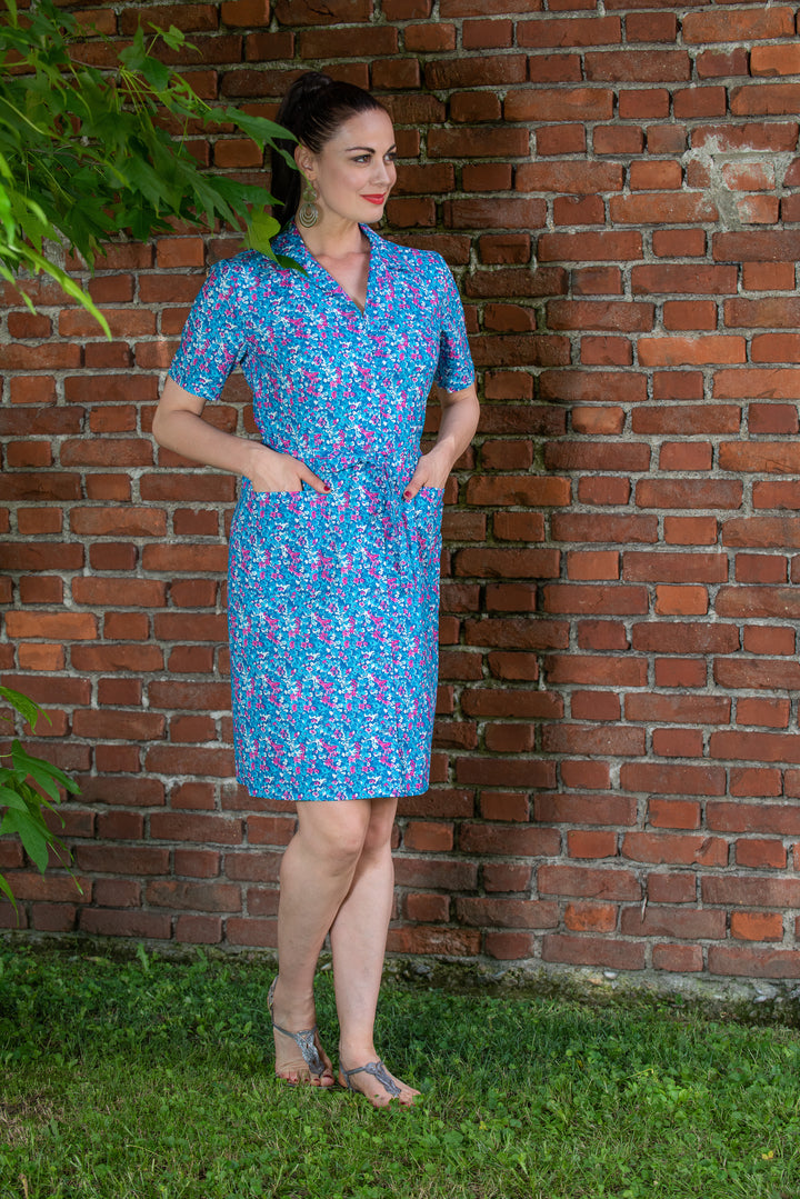 AERTRE Grembiule Copriabito Donna Lungo Mezza Manica Art. Nizza