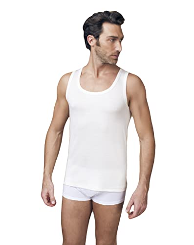 NOTTINGHAM 3 Canottiera uomo lana cotone art. VL18 - Cassaniti