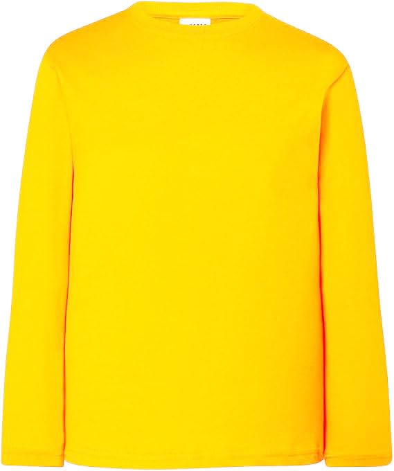 JHK T-Shirt Manica Lunga Bambino/a Girocollo 100% Cotone