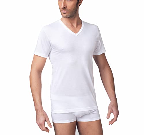 NOTTINGHAM 3 T-shirt uomo puro cotone scollo a V art. T41VC - Cassaniti