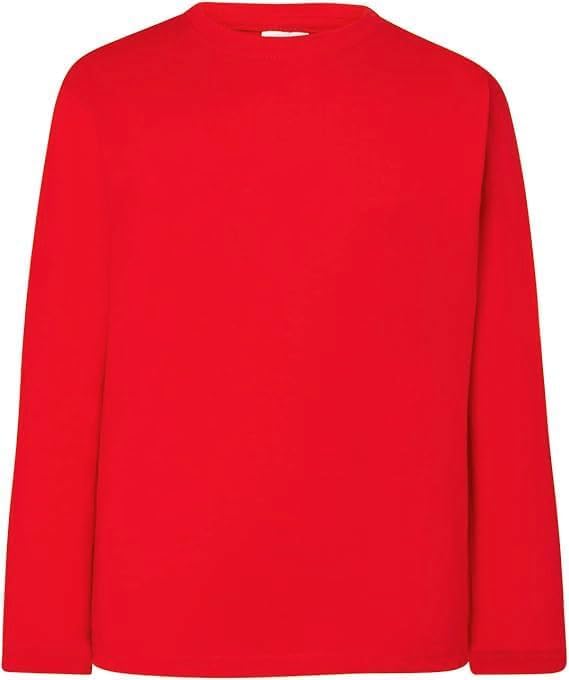 JHK T-Shirt Manica Lunga Bambino/a Girocollo 100% Cotone