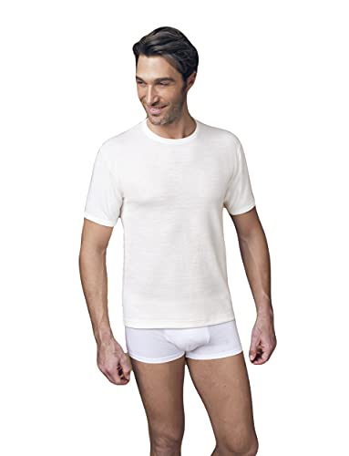 NOTTINGHAM 3/6 Maglia uomo mezza manica girocollo lana e cotone art. TM16 - Cassaniti