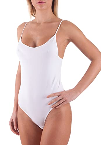 BELLISSIMA Body Donna in Microfibra Elasticizzata Spalla Stretta Art. 089