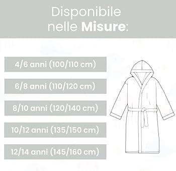 SOMMARUGA Accappatoio Bimbo- Bimba in spugna di cotone