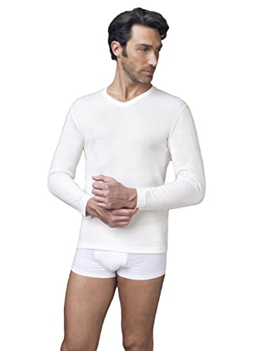 NOTTINGHAM 3 Maglia uomo manica lunga scollo a V lana cotone art. TL18V - Cassaniti