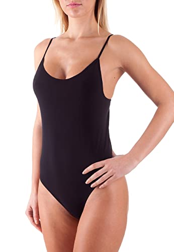 BELLISSIMA Body Donna in Microfibra Elasticizzata Spalla Stretta Art. 089