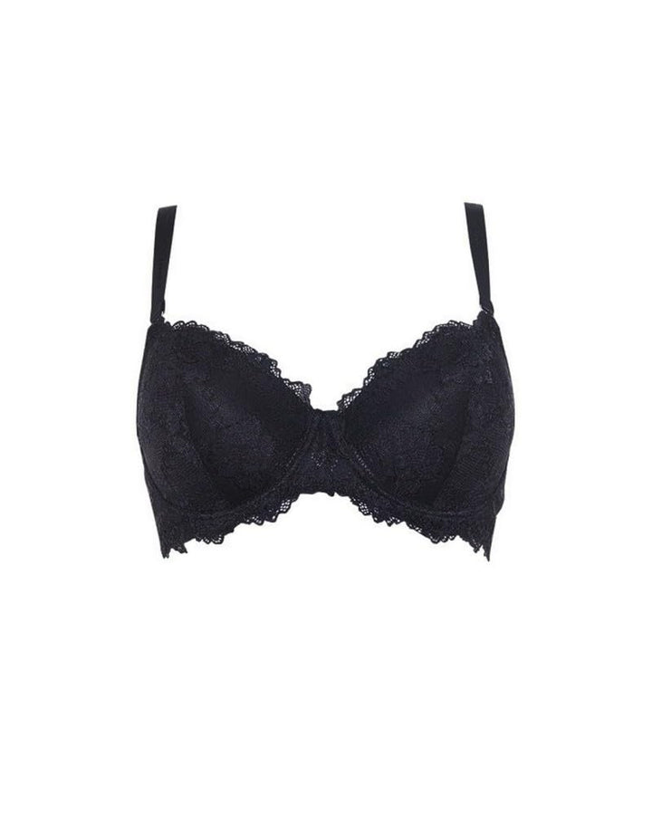 LORMAR Reggiseno Donna Favoloso Balconcino in Pizzo con Ferretto - Coppa C