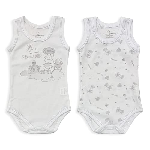 NAZARENO GABRIELLI 2 Body americano neonato in cotone giromanica - Cassaniti