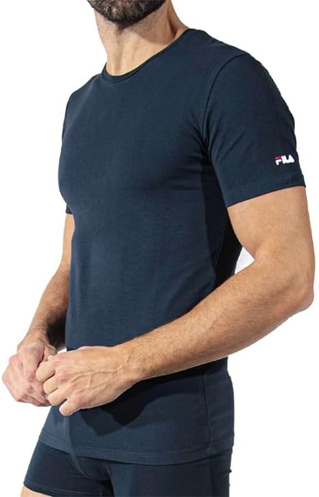 FILA T-Shirt, Maglietta a Manica Corta Uomo Elast.