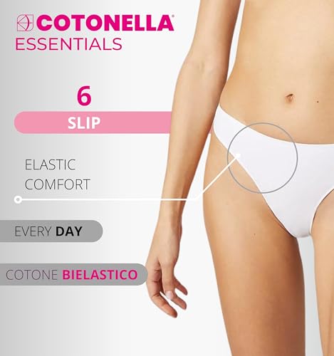 COTONELLA - Slip Donna Cotone Pacco da 3 Mutande Cotone sulla Pelle Art. 3165 - Cassaniti