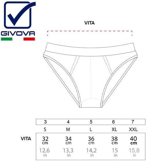 GIVOVA Slip Uomo 6 Pz Cotone Bielastico Assortiti
