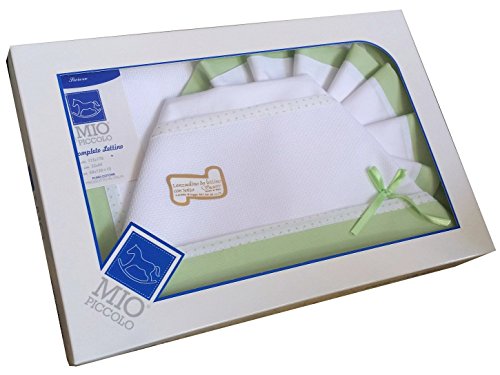 MIO PICCOLO Composè lettino/culla tela aida da ricamare con piega liscia - Cassaniti