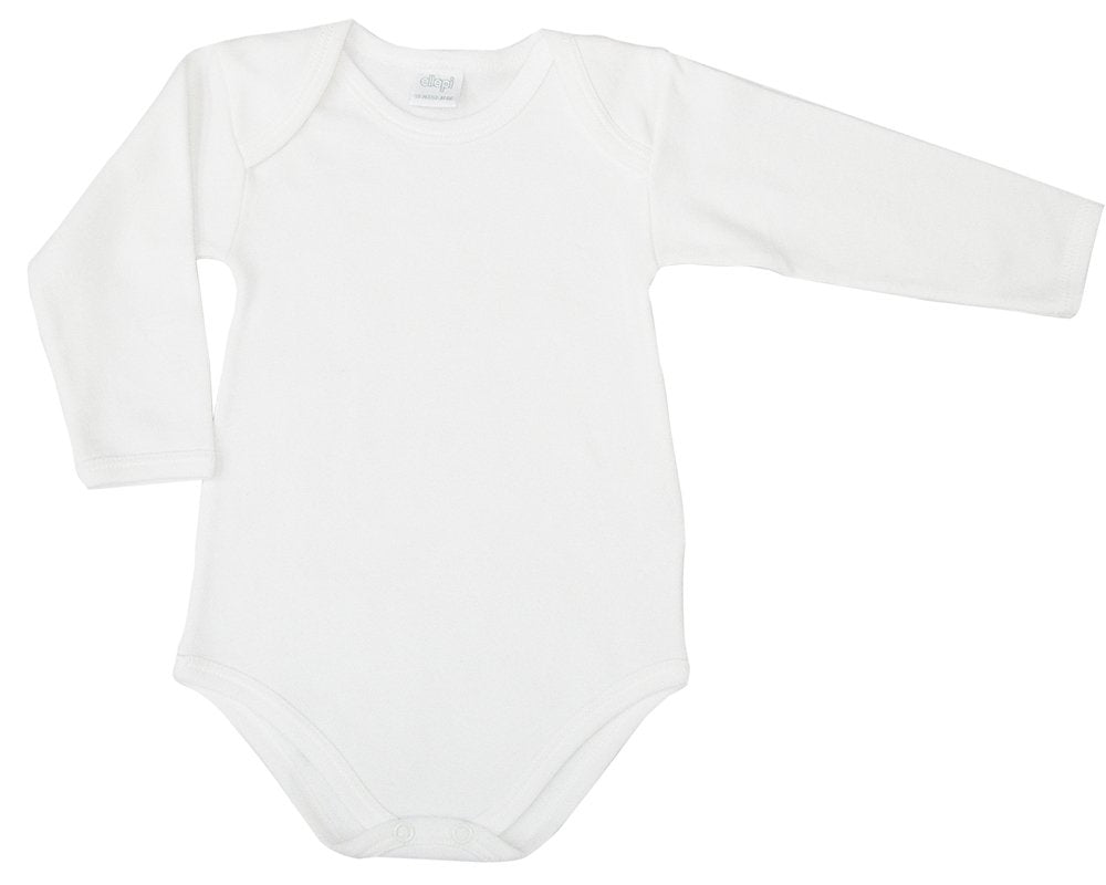 ELLEPI Body americano caldo cotone manica lunga, Bianco, Confezione 2 Pz Art. 890 - Cassaniti
