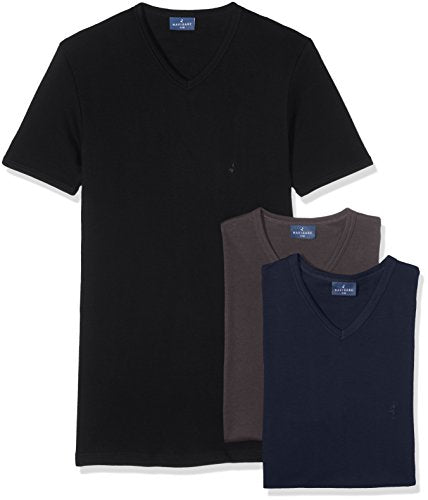 NAVIGARE 3 T-shirt uomo scollo a V caldo cotone art. 112 - Cassaniti