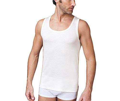 NOTTINGHAM 3/6 Canottiera uomo lana cotone art. VL16 - Cassaniti