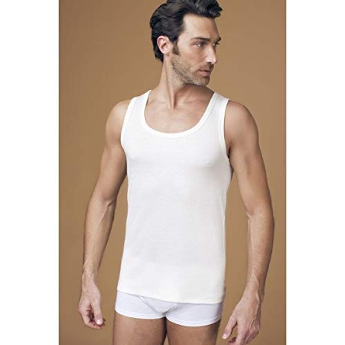 NOTTINGHAM 3/6 Canottiera uomo lana cotone art. VL16 - Cassaniti