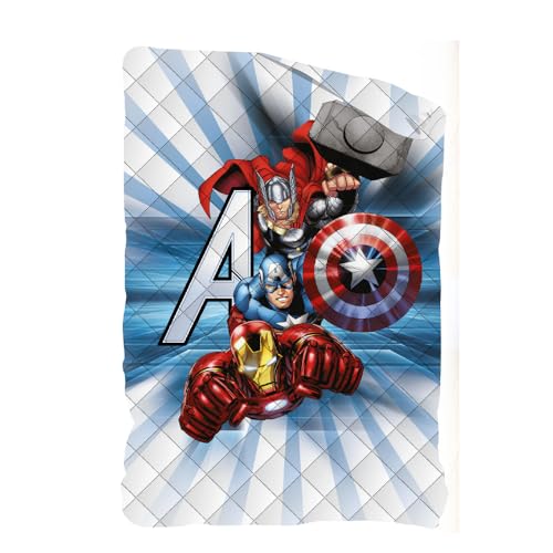 DISNEY-MARVEL Trapunta Invernale DOUBLE-FACE per Letto Singolo
