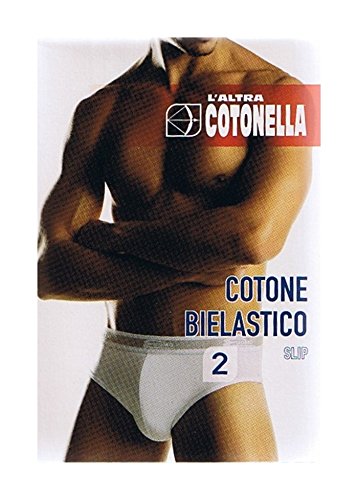 COTONELLA - 6 Pezzi Slip Uomo L'Altra 2383 con Elastico Esterno - Cassaniti