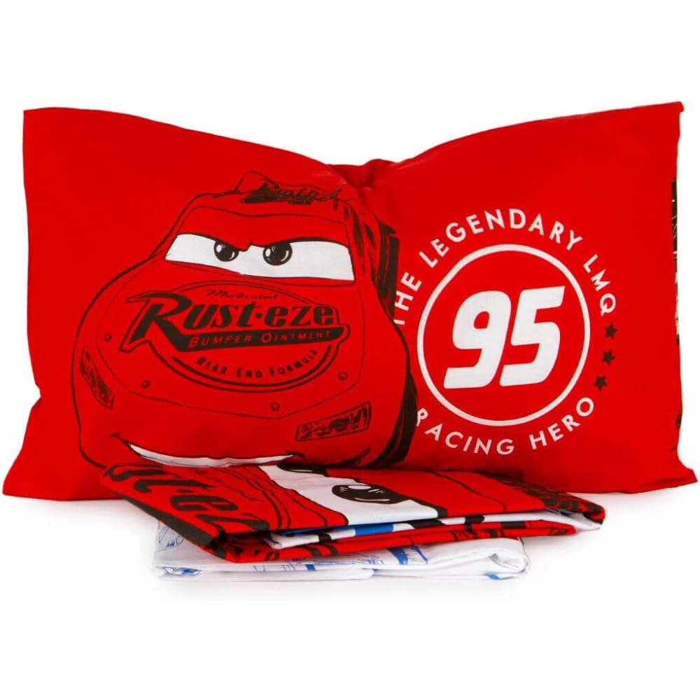 DISNEY-MARVEL Completo lenzuola, set 3 pezzi, sotto con angoli, sopra, federa, 100% Cotone