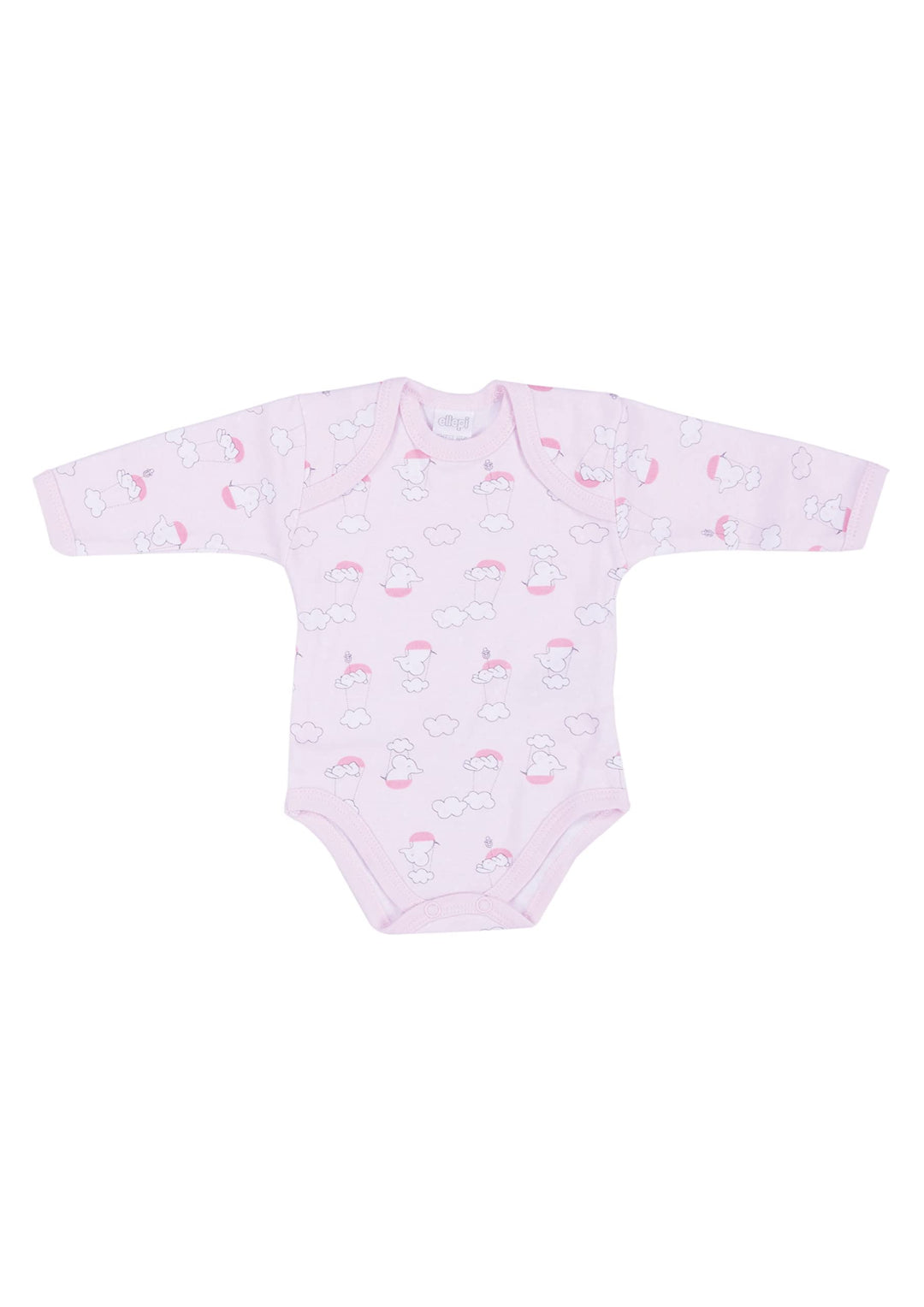 ELLEPI Body Manica Lunga Caldo Cotone Garzato Pesante Neonato Americano Confezione 2 Pz - Cassaniti