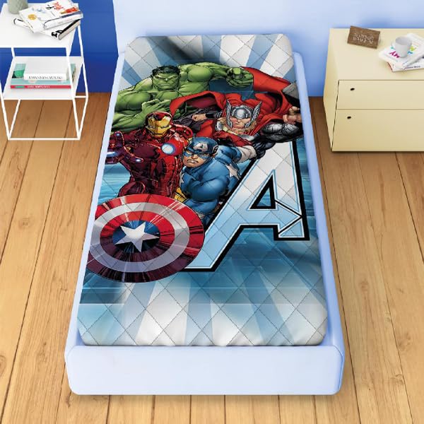 DISNEY-MARVEL Trapunta Invernale DOUBLE-FACE per Letto Singolo