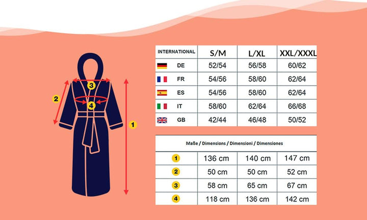 Accappatoio nido d'ape in cotone con cintura girovita