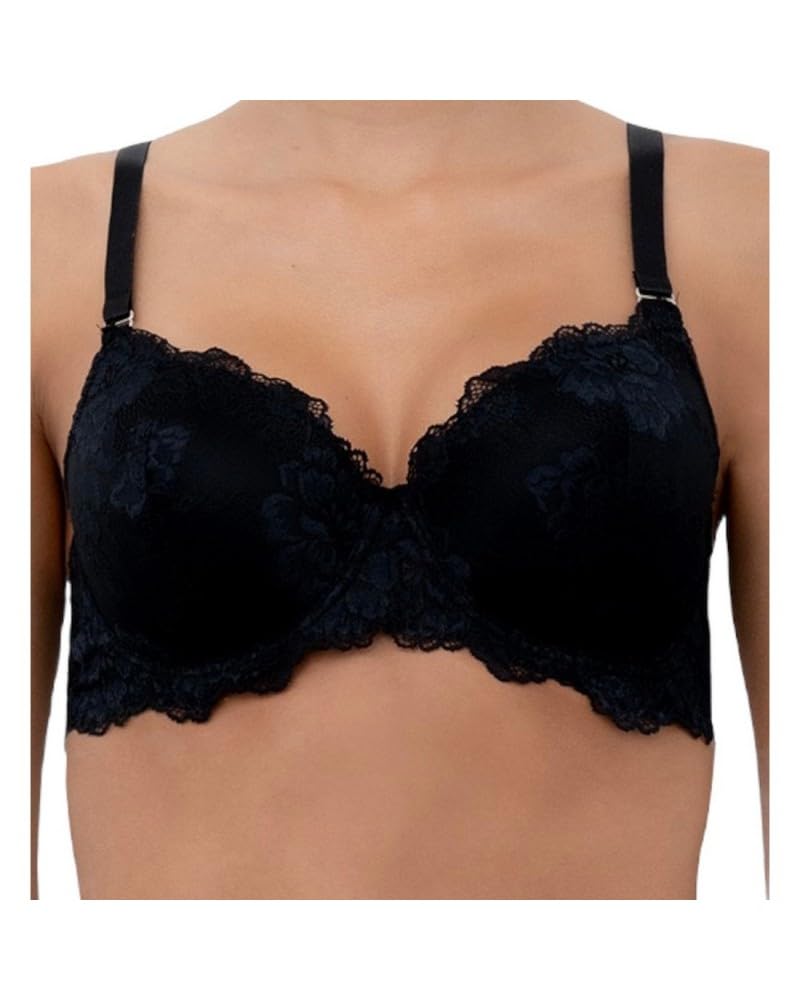 LORMAR Reggiseno Donna Favoloso Balconcino in Pizzo con Ferretto - Coppa C
