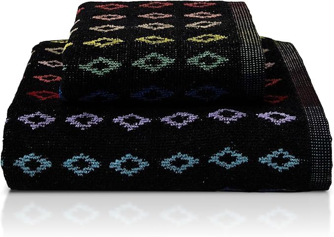 SOMMARUGA Coppia di asciugamani in spugna cinigliata (ospite+asciugamano)