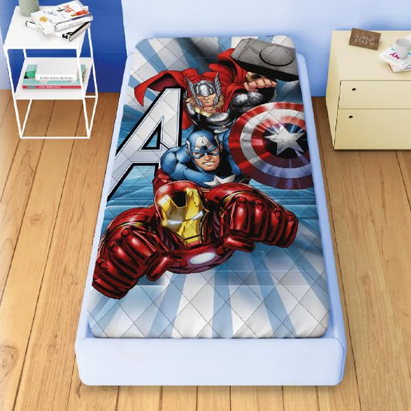 DISNEY-MARVEL Trapunta Invernale DOUBLE-FACE per Letto Singolo