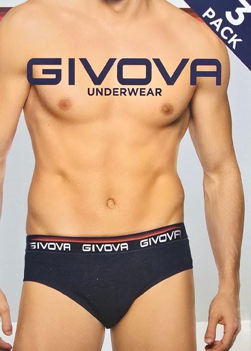 GIVOVA Slip Uomo 6 Pz Cotone Bielastico Assortiti