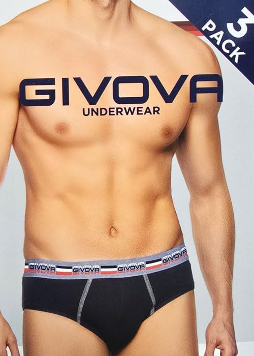 GIVOVA Slip Uomo 6 Pz Cotone Bielastico Assortiti