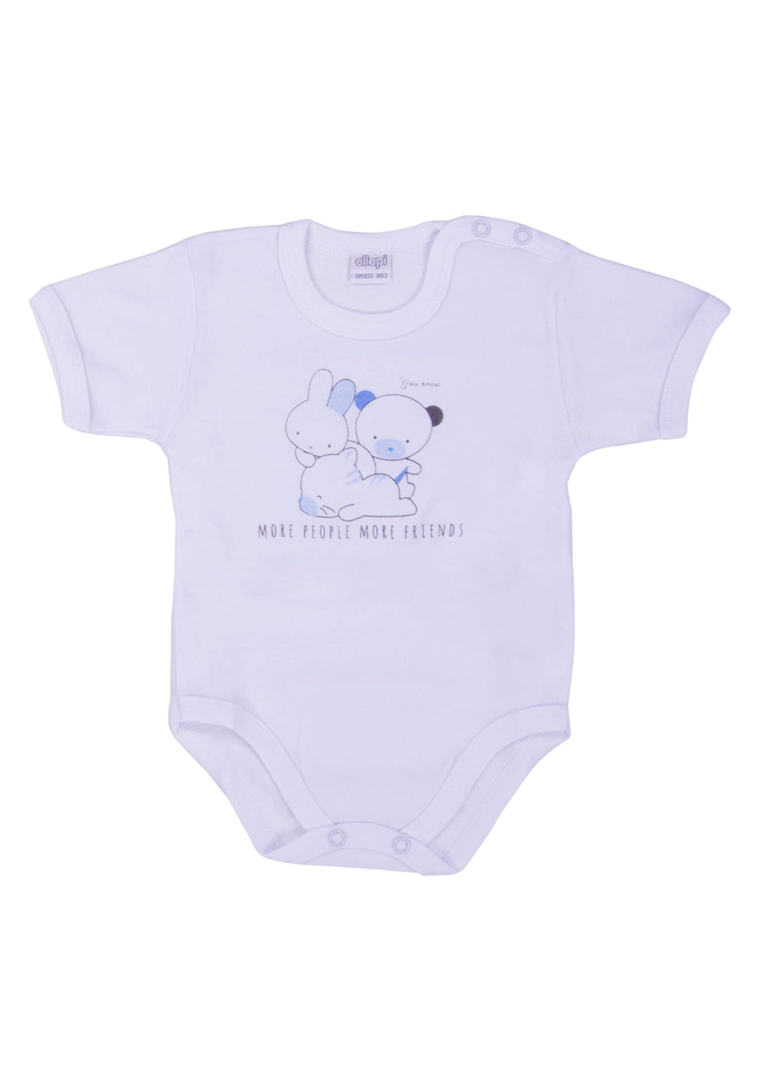 ELLEPI Body in Cotone Leggero per il Tuo Bambino, Fantasia Variabile, Confezione 2 Pz - Cassaniti