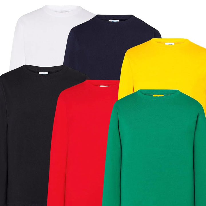 JHK T-Shirt Manica Lunga Bambino/a Girocollo 100% Cotone