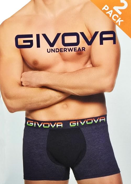 GIVOVA Boxer Uomo 6 Pz Cotone Bielastico Vari Assortimenti