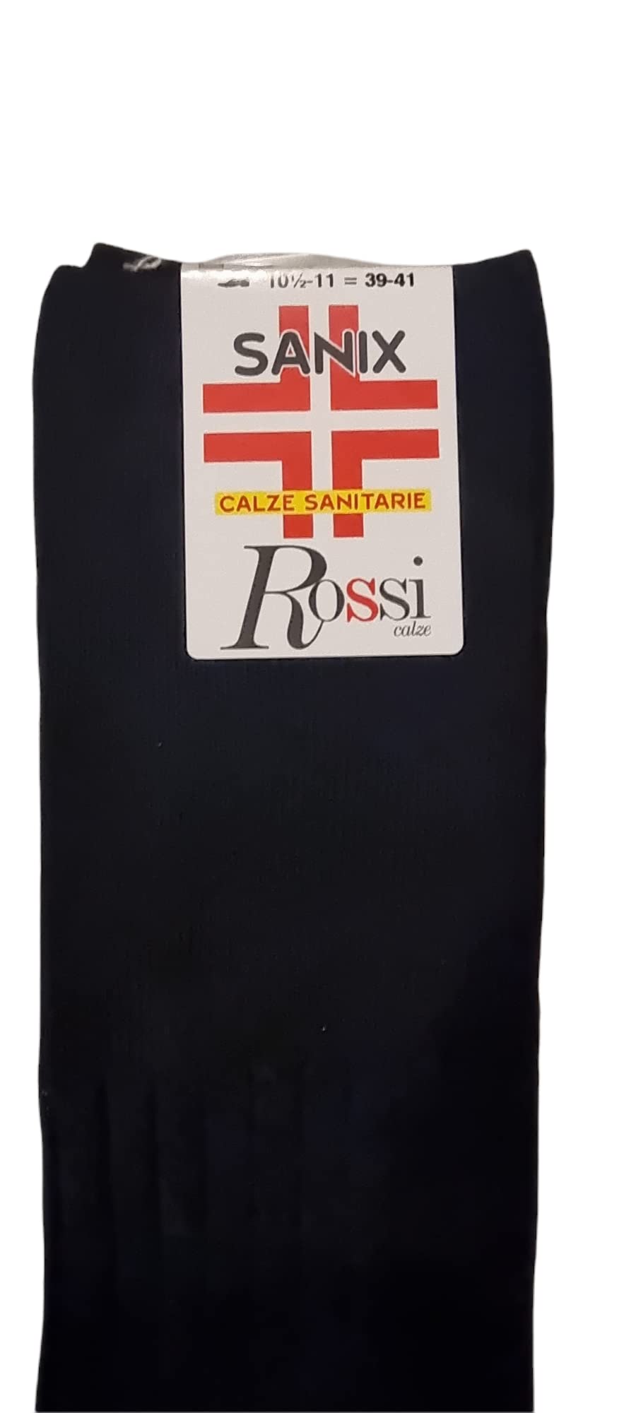 ROSSI 6 Calza corta uomo sanitaria 100% filo scozia elastico relax art. 2000 - Cassaniti