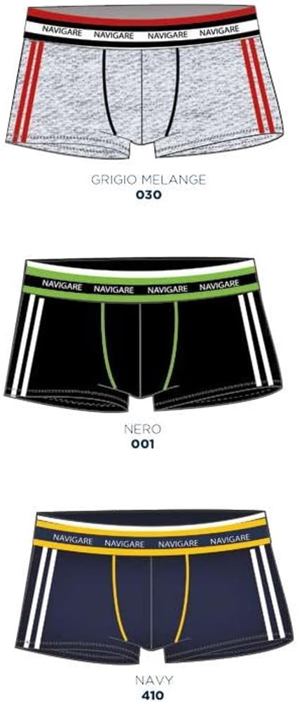 NAVIGARE 6 Boxer ragazzo fantasia moda da 3 a 16 anni - Cassaniti