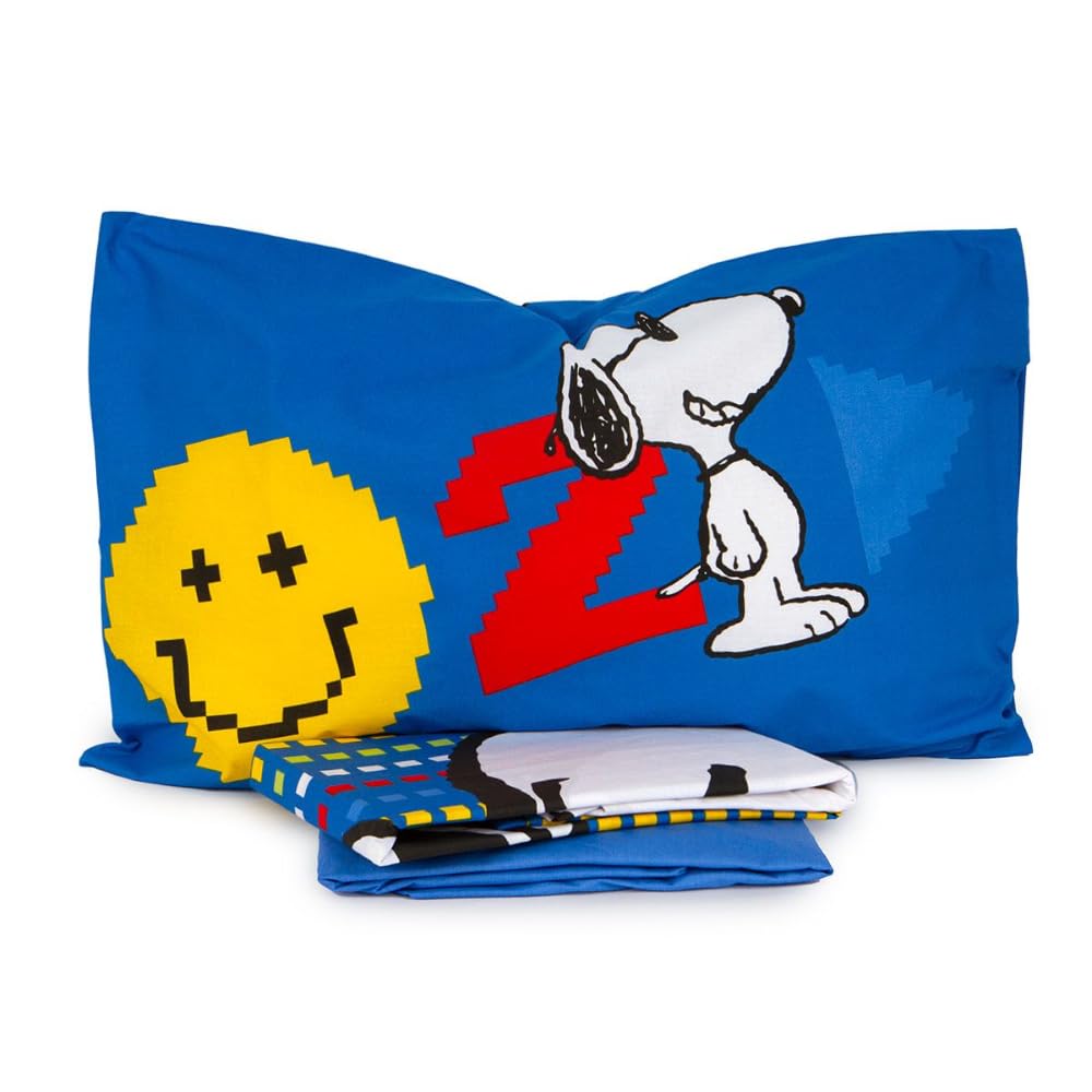 DISNEY-MARVEL Completo lenzuola, set 3 pezzi, sotto con angoli, sopra, federa, 100% Cotone