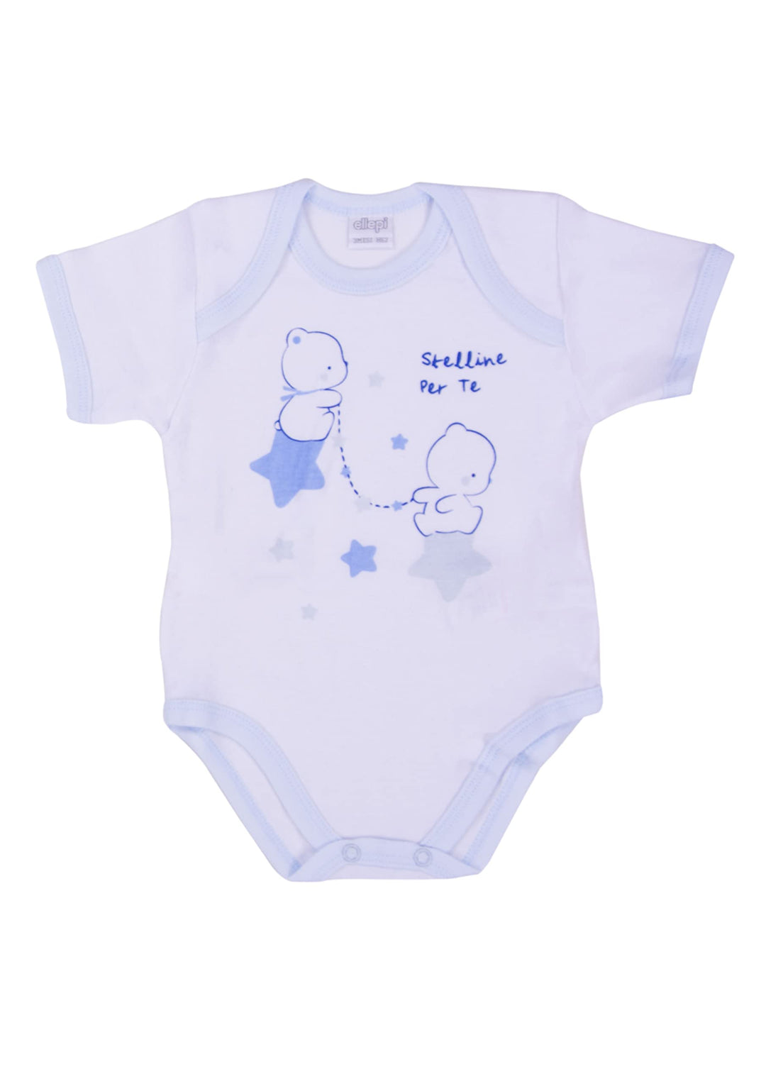 ELLEPI Body in Cotone Leggero per il Tuo Bambino, Fantasia Variabile, Confezione 2 Pz - Cassaniti