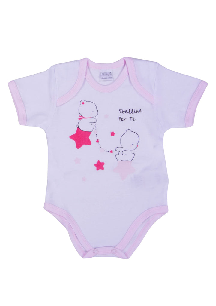 ELLEPI Body in Cotone Leggero per il Tuo Bambino, Fantasia Variabile, Confezione 2 Pz - Cassaniti