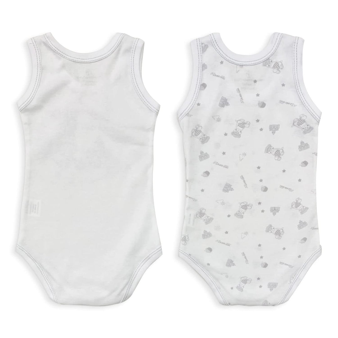 NAZARENO GABRIELLI 2 Body americano neonato in cotone giromanica - Cassaniti