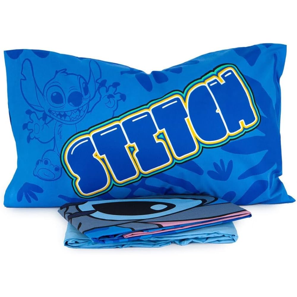 DISNEY-MARVEL Completo lenzuola, set 3 pezzi, sotto con angoli, sopra, federa, 100% Cotone