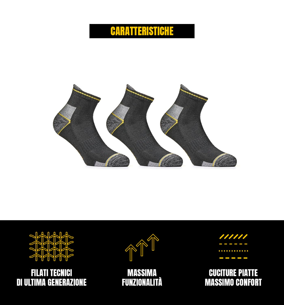 WRK Calza cortissima Anti-Infortunistica art.04 - Cassaniti