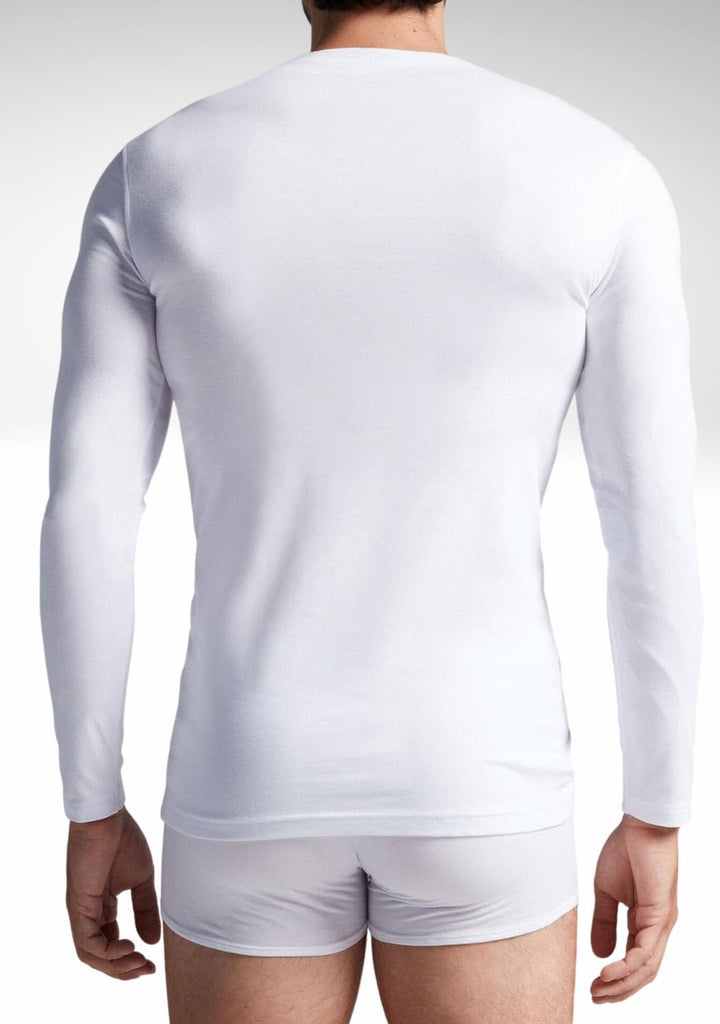 NAVIGARE 3 Maglia uomo intima caldo cotone maniche lunghe Girocollo art. 113 - Cassaniti