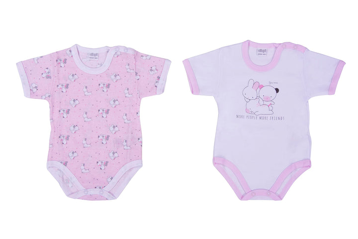 ELLEPI Body in Cotone Leggero per il Tuo Bambino, Fantasia Variabile, Confezione 2 Pz - Cassaniti