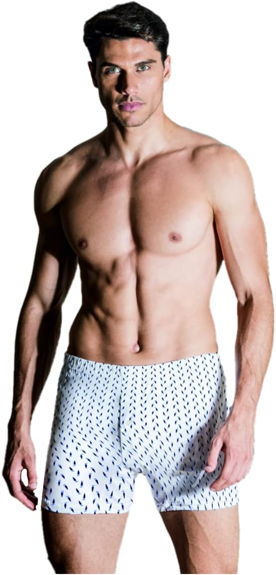 NOTTINGHAM 6 Boxer uomo filo di scozia apertura con bottoni art. B416-B416X - Cassaniti