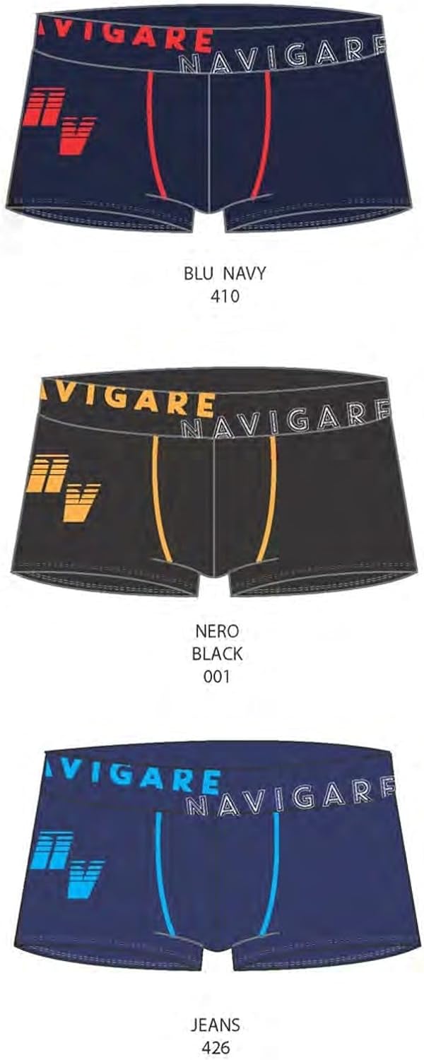 NAVIGARE 6 Boxer ragazzo fantasia moda da 3 a 16 anni - Cassaniti