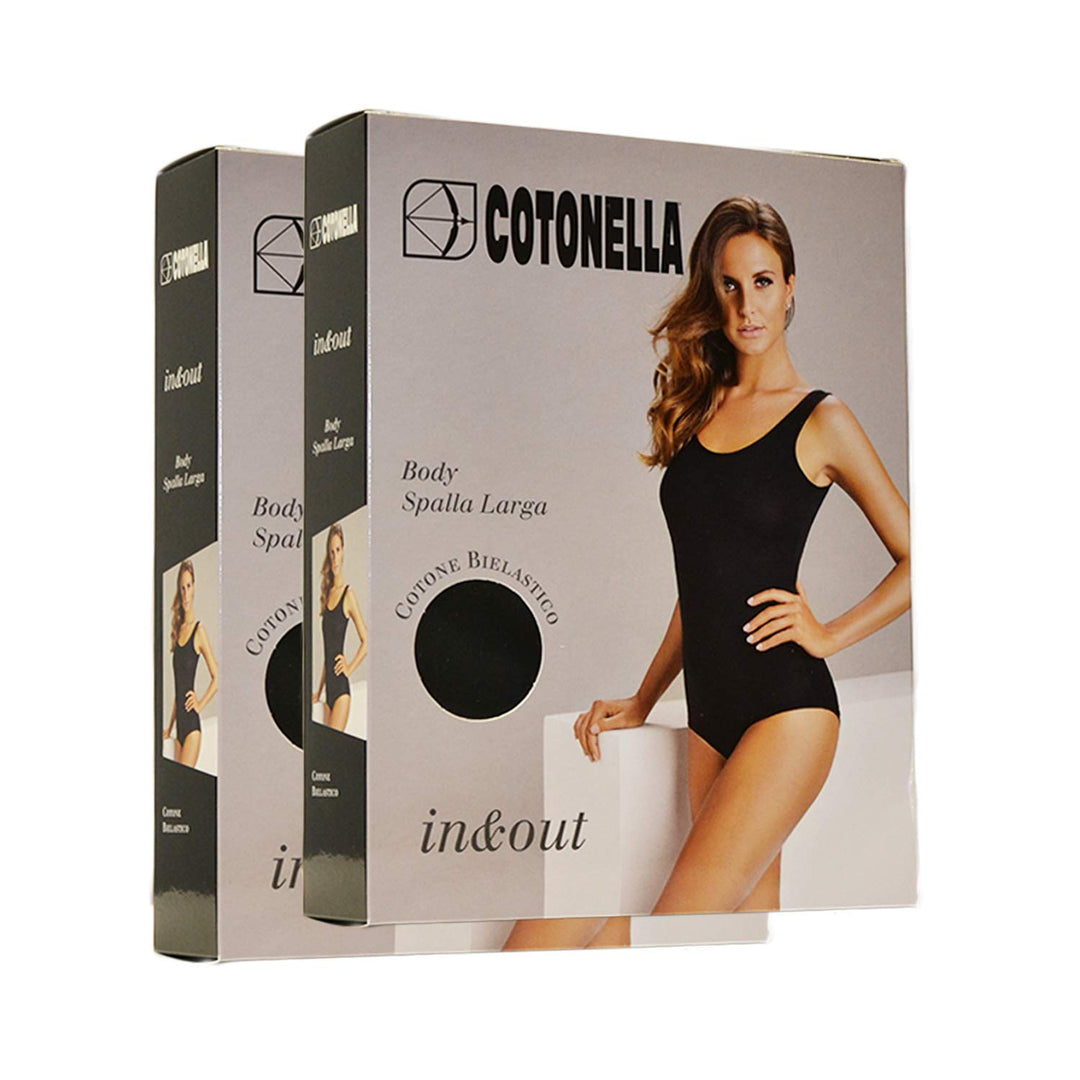 COTONELLA 2 Body Spalla Larga in Cotone bielastico Art. 3513 - Cassaniti
